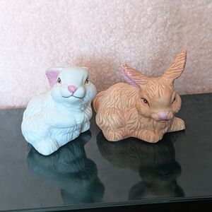 Pair Of Bunny Figurines